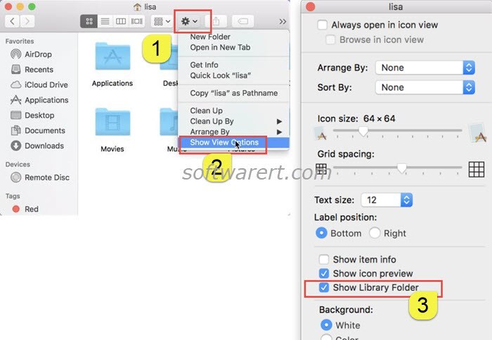 How to find hidden library on mac